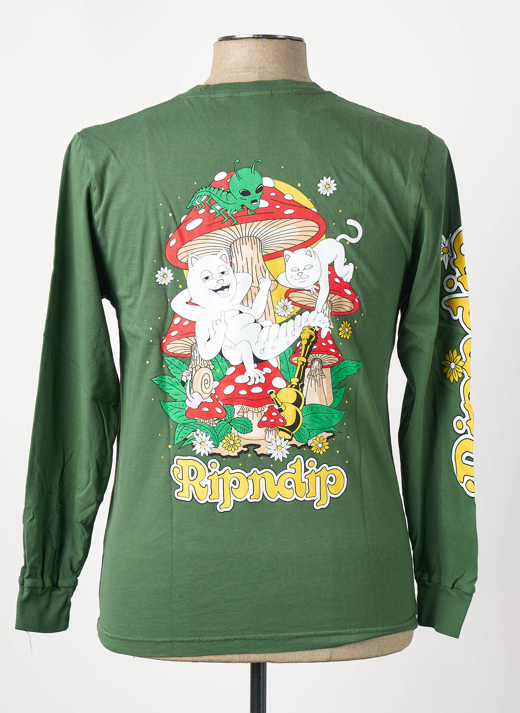 Top verde RIPNDIP bărbat