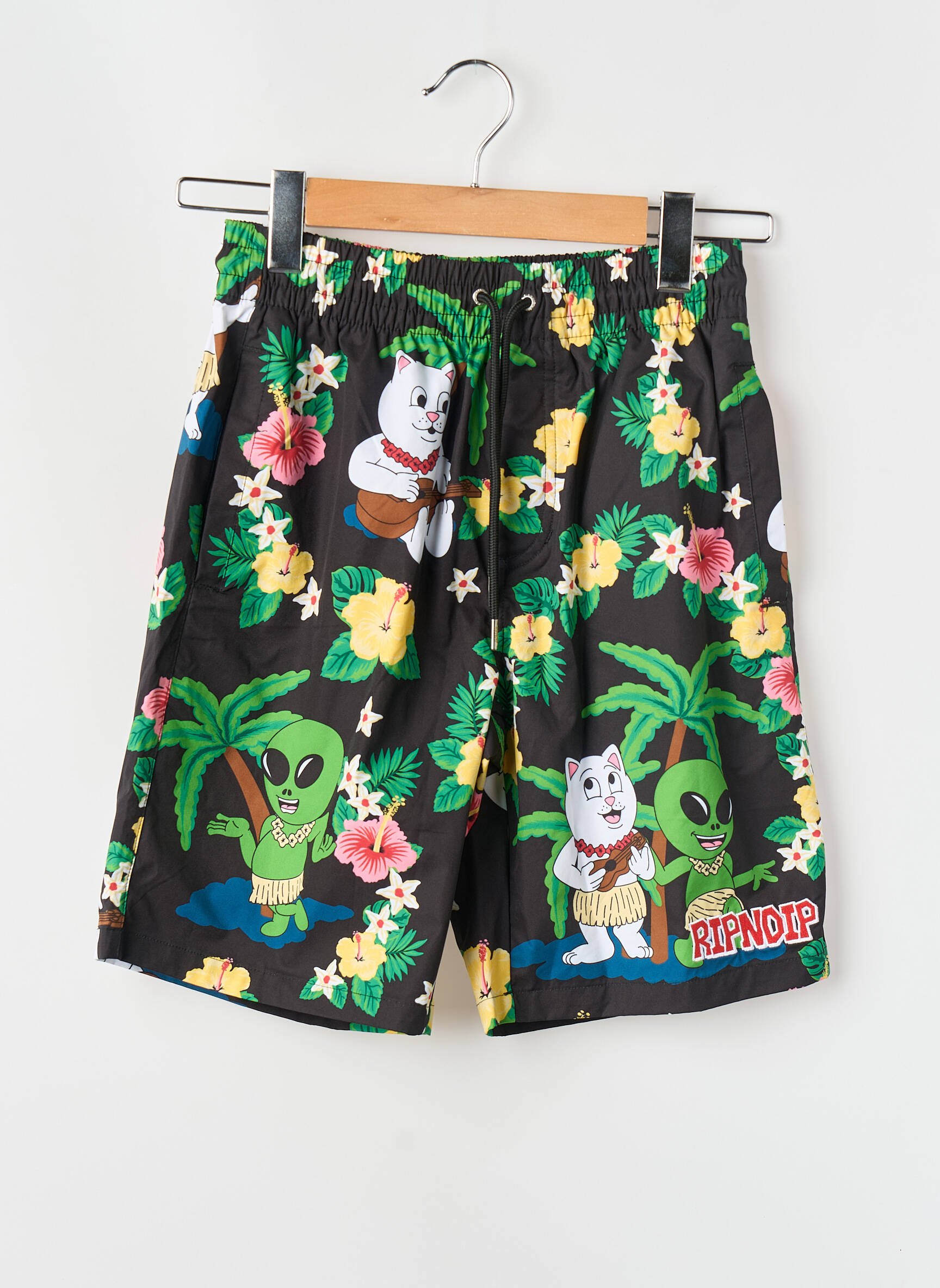 Șort de baie negru RIPNDIP bărbat