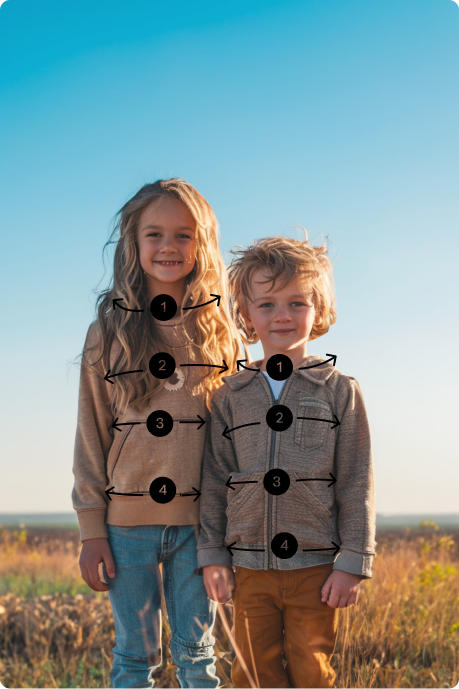 Guide des tailles Femme